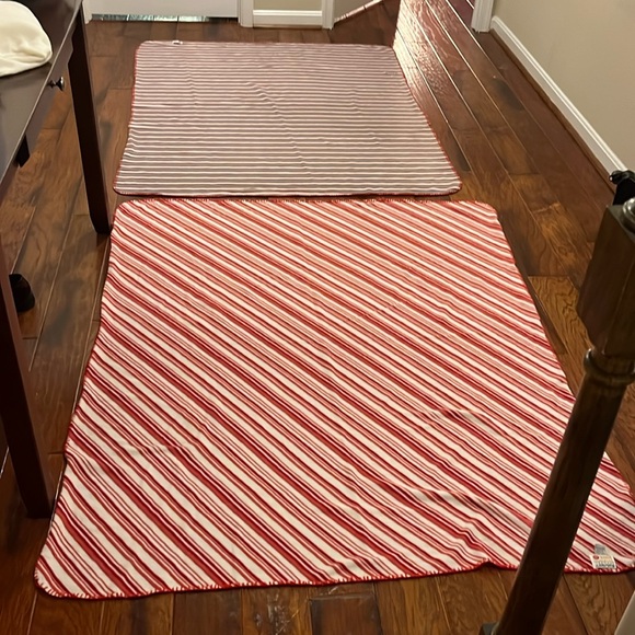 2 Like NEW Roundy Apparel 60”x48” Soft Fleece Holiday Blankets. - Picture 1 of 16